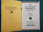 The Caterpillar Thirty 30 Crawler Tractor Dozer Bulldozer Brochure Manual Book