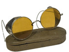 Antique Wilsons Tinted Steampunk Style Motorcycle Aviator Googles With Tin  99 