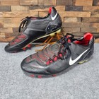 Nike Total 90 Laser Fg Black Red 316242-001 Air Zoom Cr7 Superfly R9 10r Sz 14