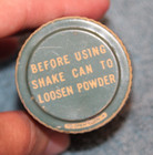 Vintage Blue Powder Tin 2  Tall