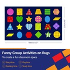 Classroom Rug Kids Carpet Blue Library Carpet Abc Educational Elementary Scho   