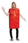 Red Lego Brick Tunic Adult Costume Medium large