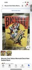 Bicycle Club Tattoo V1 1 2 Brick 6 Decks New From Sealed Factory Box