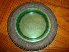 Rare Vintage Original Uranium Glass Goodrich Silvertowns Tire Ashtray