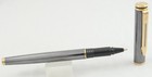 Waterman Maestro Gunmetal   Gold Rollerball Pen - 1980 s - Made In France