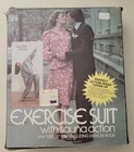 Vtg 70s Sauna Exercise Suit Unisex One Size Retro Fitness Vinyl  W  Dr  Stillman