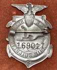 Ww I War Service Ship Building Badge  169017  Copper Eagle Flag Ship  Usa