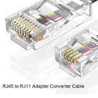 Telephone Line 3 Pack 6 6 Ft  Rj45 To Rj11 Adapter Converter Cable 6ft Rj45 8p4c