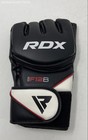 Rdx Ggr F12b Mma Muay Thai Grappling Gloves Leather Hook   Loop Fastening Size L
