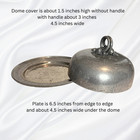 Vintage Bw Buenilum Castle Hammered Aluminum Covered Dome Butter Cheese Dish