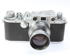 Leica Lllc W 5cm F 2 Summitar Lens  Cap   Case 1946 Production Needs Service