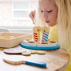 Melissa   Doug Birthday Party Cake     Wooden Play Food With 7 Candles   Toppings