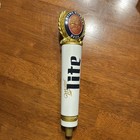 Miller Lite Beer Tap Handle 50th Anniv Magnetic Topper New W  Box White 13 
