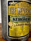 Nice Vintage 1893 J a  Harps Never Fail Kerosene 5 Gallon Metal Can Oil Gas Pump