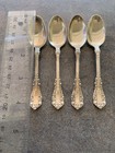 Set 4 Demitasse Spoons Silver Plated 1847 Rogers Bros Berkshire Pattern Mono B