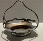Vintage Farber Bros Krome Kraft Candy Dish Basket Chrome Without Glass Insert