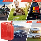 5 Gal Red 20l Metal Gas Tank Can Power Emergency Backup Jerry Can Flexible Spout