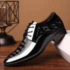 Men s Pointed Toe Oxford Dress Shoes Lace Up Business Wedding Formal Shoes