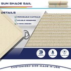 Permeable Shade Sail Patio Awning Outdoor Garden Pool Sun Canopy Shelter Cover
