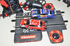 Carrera Go 1 43 Slot Car Track Lot With 2 Cars Working Nice Red Bull Audi Race