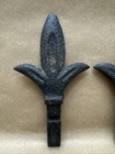 Antique Cast Iron Fleur De Lys Finials Fencing  railings  set Of 4 