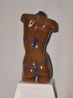 New Exotic Dancer Thong Bikini 2 Piece Set A b Cup Blue Hibiscus Floral Print