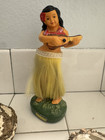Vintage Chalkware Hawaiian Hula Dancing Girl Island Souvenir   6 1 2      Hawaii