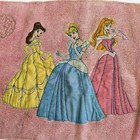 Vintage Y2k Disney Princess Bath Mat Pink Belle Cinderella Aurora 2000s