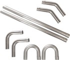 2   Mild Steel Custom Exhaust Kit 16 Gauge Tubing Mandrel Bend Pipe Straight   