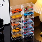6 12x Clear Acrylic Display Case Storage Box For 1 64 Scale Hot Wheels Model Car