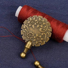 Vintage Thread Cutter Pendant Metal Sewing Tool Cross Stitch Yarn Snipper Cutter