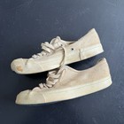 Vintage Converse Chuck Taylor Cream Low Top Shoes 70s 60s Sz 8 5 Made In Usa