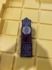 19th C Antique Cast Iron Architectural Salvage Ornate Door Cover -ox Blood Red