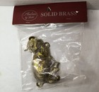 Vtg Brass Cat Gold Wall Hanging Key Holder 4  New Free Shipping 