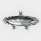 Vintage 1991 Mariposa Brillante Aluminum Long Oval Platter 18    Mexico