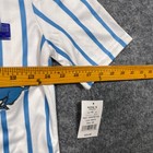 Ford Mustang Baseball Jersey White Blue Pinstripe 64 Juniors Xs J4434frd1329