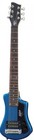 Hofner 6 String Shorty Electric Travel Guitar-blue W gig Bag Right Handed Hct   