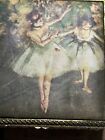 Vintage Brass Jewelry Trinket Box  danseuses En Jaune  By Degas    ballerinas   