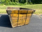 Antique Primitive Oswald Jaeger Baking Co  Milwaukee Bread Box Crate Yellow
