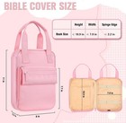 Bible Cover With Handle Zippered Bible Carrying Case Bible Tote Bag For Kids