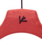 Isaia Suit Hanger Size 43 In Orangey Red With Purple Coral Composite