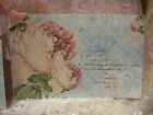 Shabby Gift Tags Vintage Paris   French Roses Peach   Blue  3 