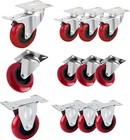 Powertec 17215 3  Plate Casters Set 12 Pc   Including 4 Dual Locking Swivel  4 S