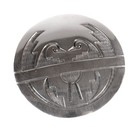 Hopi Pueblo Pin Pendant   Late 20th Century  Size 2  D  Sterling Silver Overlay