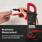 Handheld True Rms Digital Clamp Meter Multimeter Ac Volt Amp Ohm Cap Tester