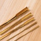 5pcs Brass Clay Hole Cutter Pottery Ceramic Punch Tools Slotting Sculpting Set