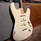 Relic Fender Stratocaster Body Alder Aged Olympic White Nitrocellulose       