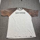 Vintage Harley-davidson Shirt Men Xl Chicago Double-sided Tee Y2k Faded Grunge