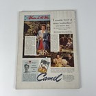 Harper s Bazaar December 1942 Christmas Holidays Ski Cover Camel Ad No Label