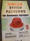 Singer Red Stitch Patterns For Automatic Zigzagger Part No 161008